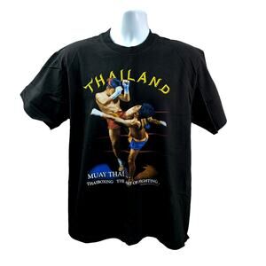 Joligolf Vintage Thailand Muay Thai Unworn MMA Graphic T Shirt Men’s Size Large